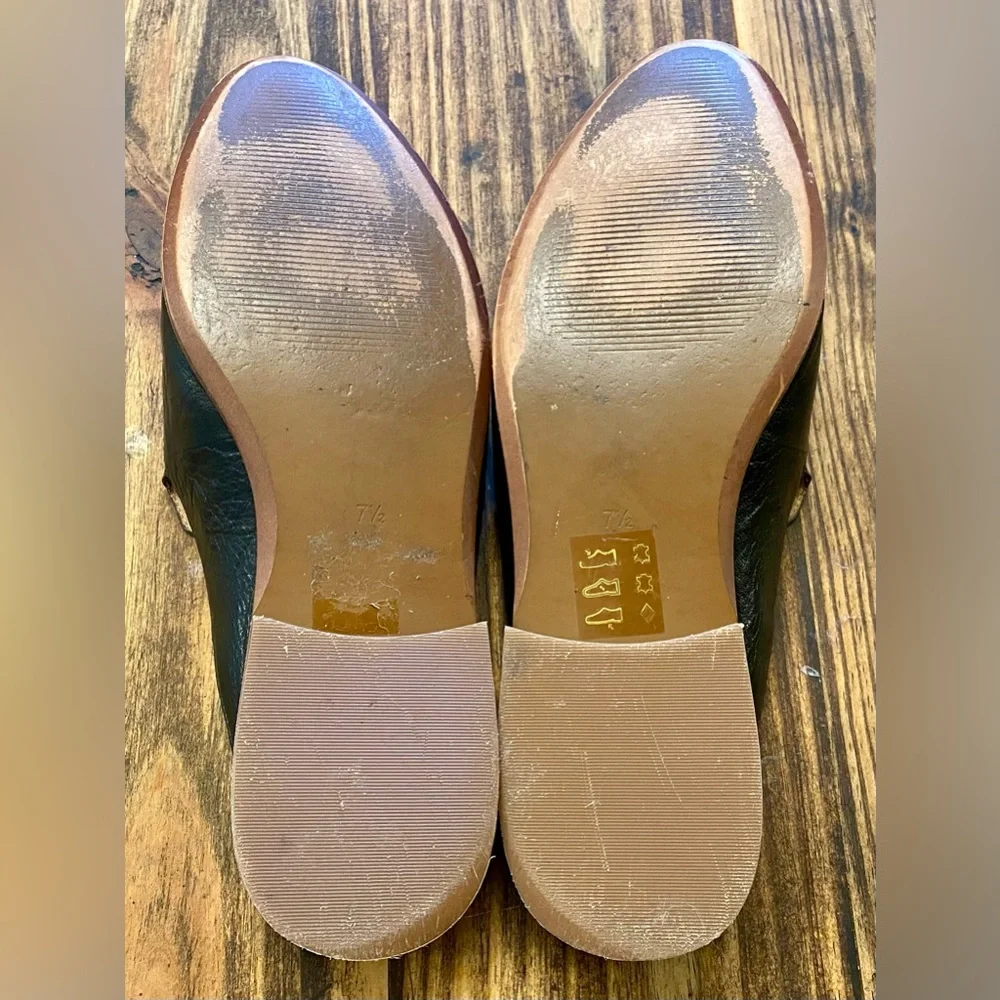 Madewell Womens The Frances Skimmer Mules Leather Black Retail $130 sz 7.5 - Picture 8 of 8